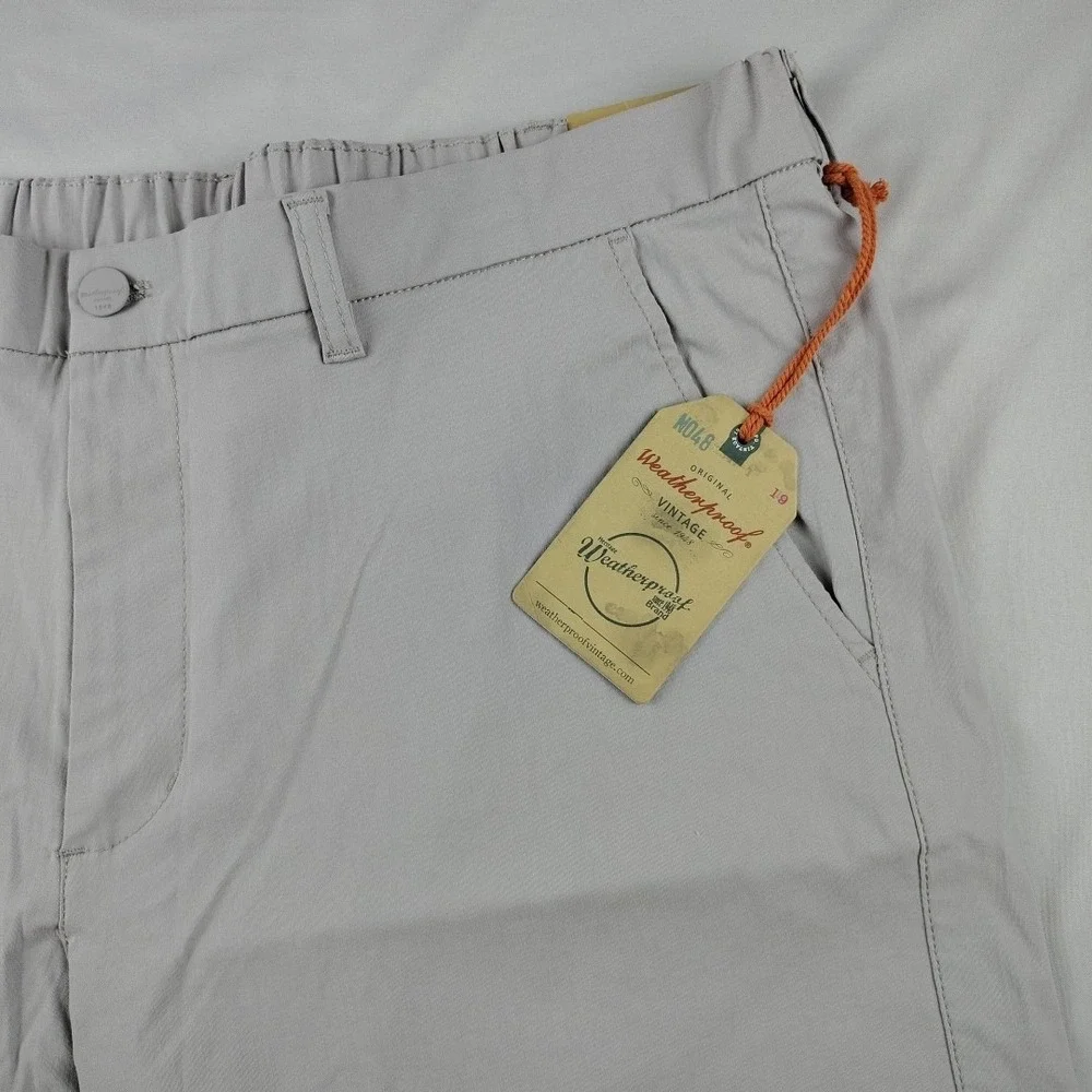 Weatherproof Vintage Shorts Mens 38x8.5 Gray  Stretch Momentum Active NWT